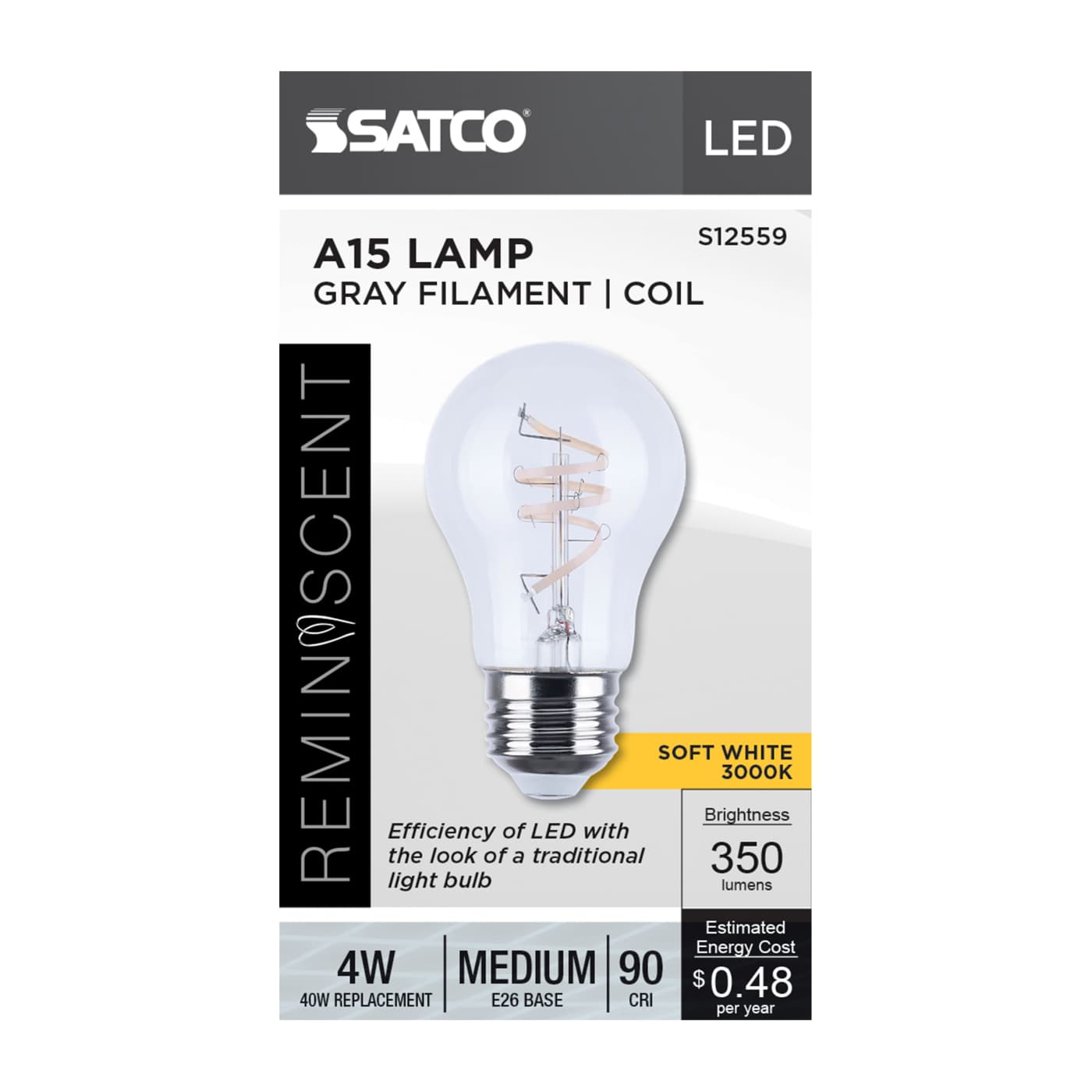4A15/CL/LED-GF/COIL/930/E26 - S12559