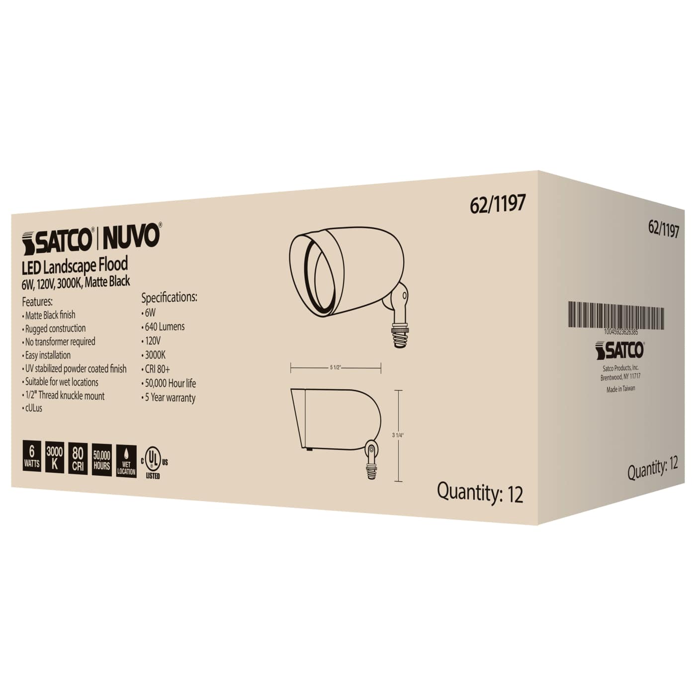 LED 6W LANDSCAPE FLOOD - 62-1197