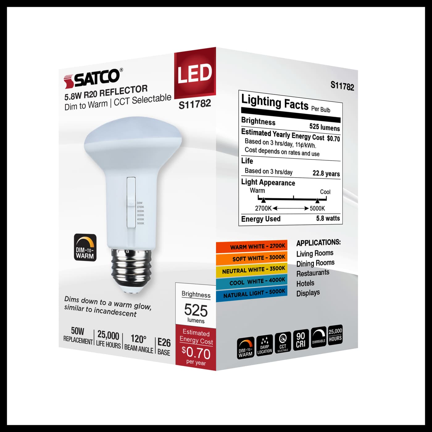 5.8R20/LED/5CCT/WD/120V - S11782