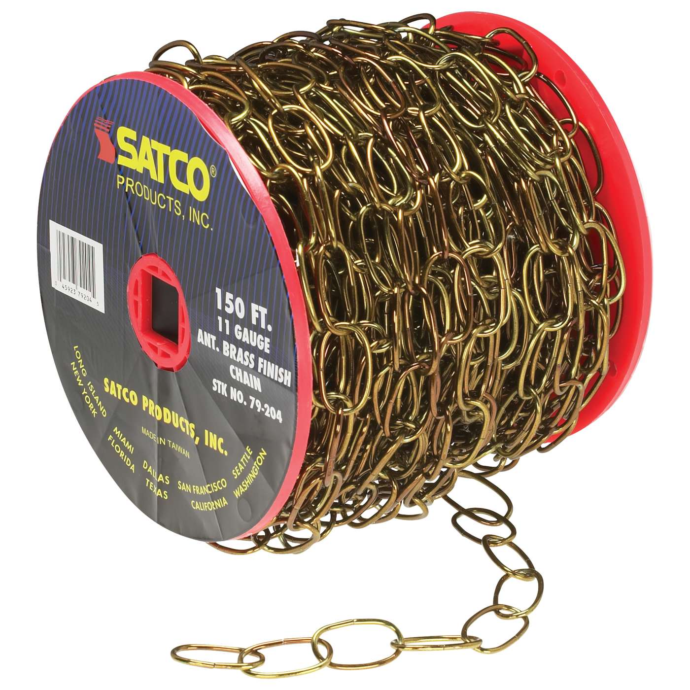 150'REEL ANT BR 11 GAUGE CHAIN - 79-204