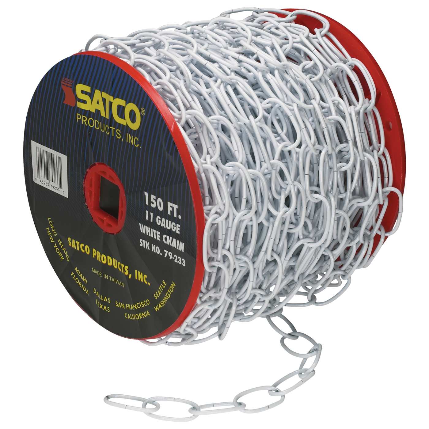 150'REEL WH FIN 11 GAUGE CHAIN - 79-233