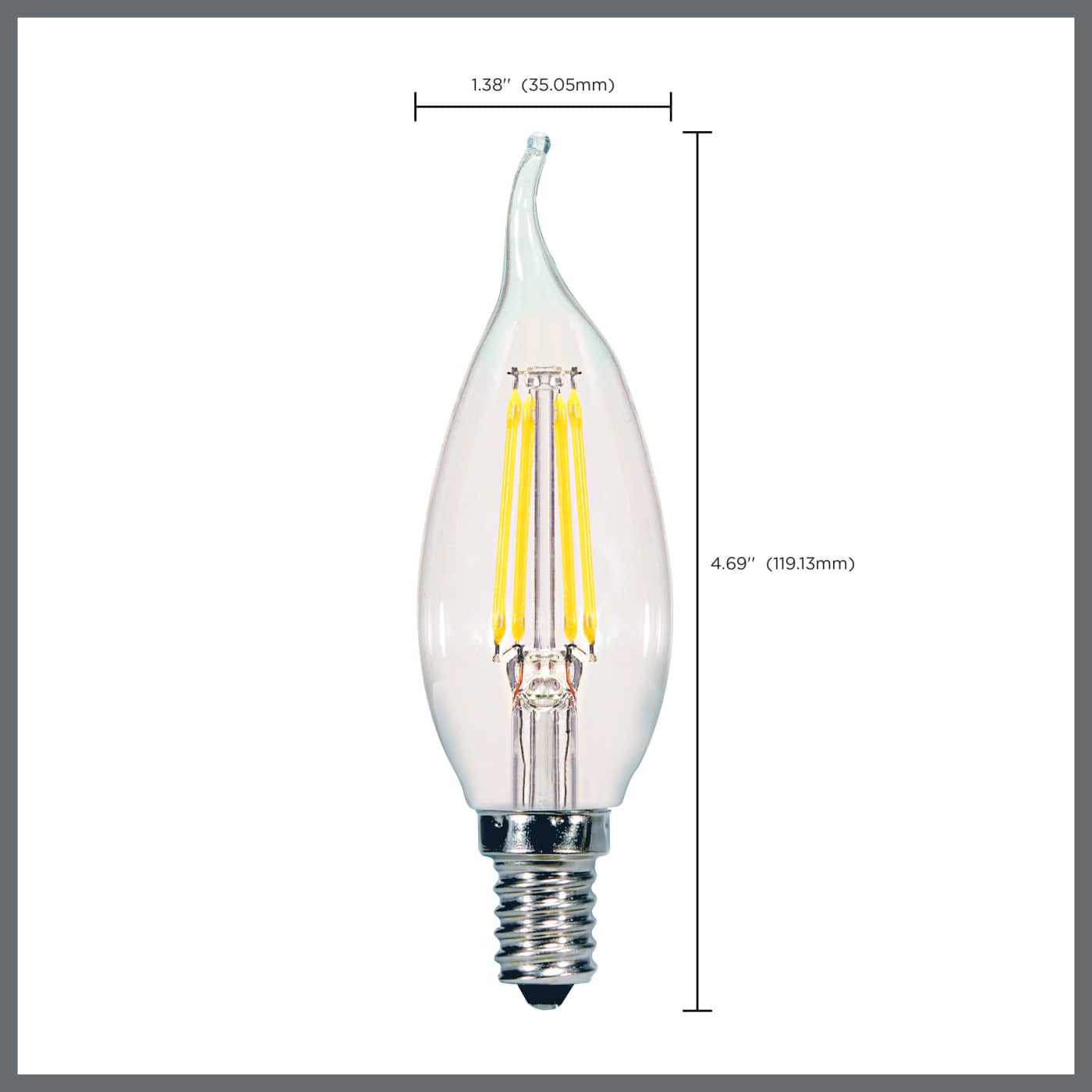 4W CFC/LED/27K/CL/120V - S29923