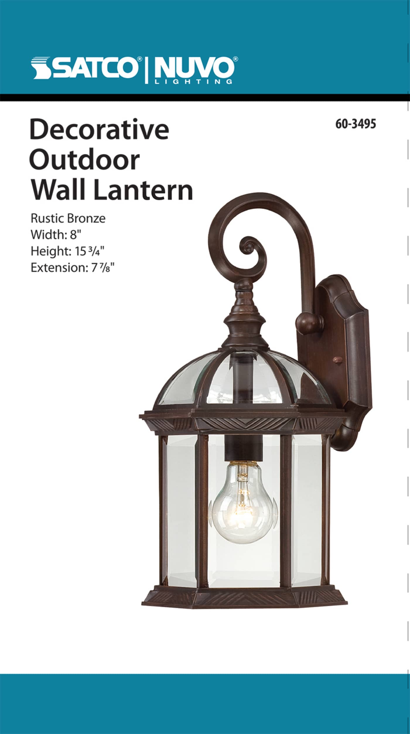 BOXWOOD 1 LGT 15 OUTDOOR WALL - 60-3495