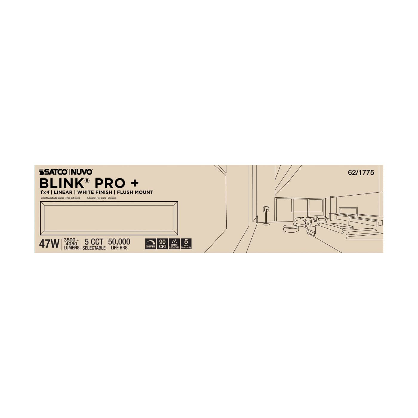 BLINK PRO PLUS 47W 1'X4' - 62-1775