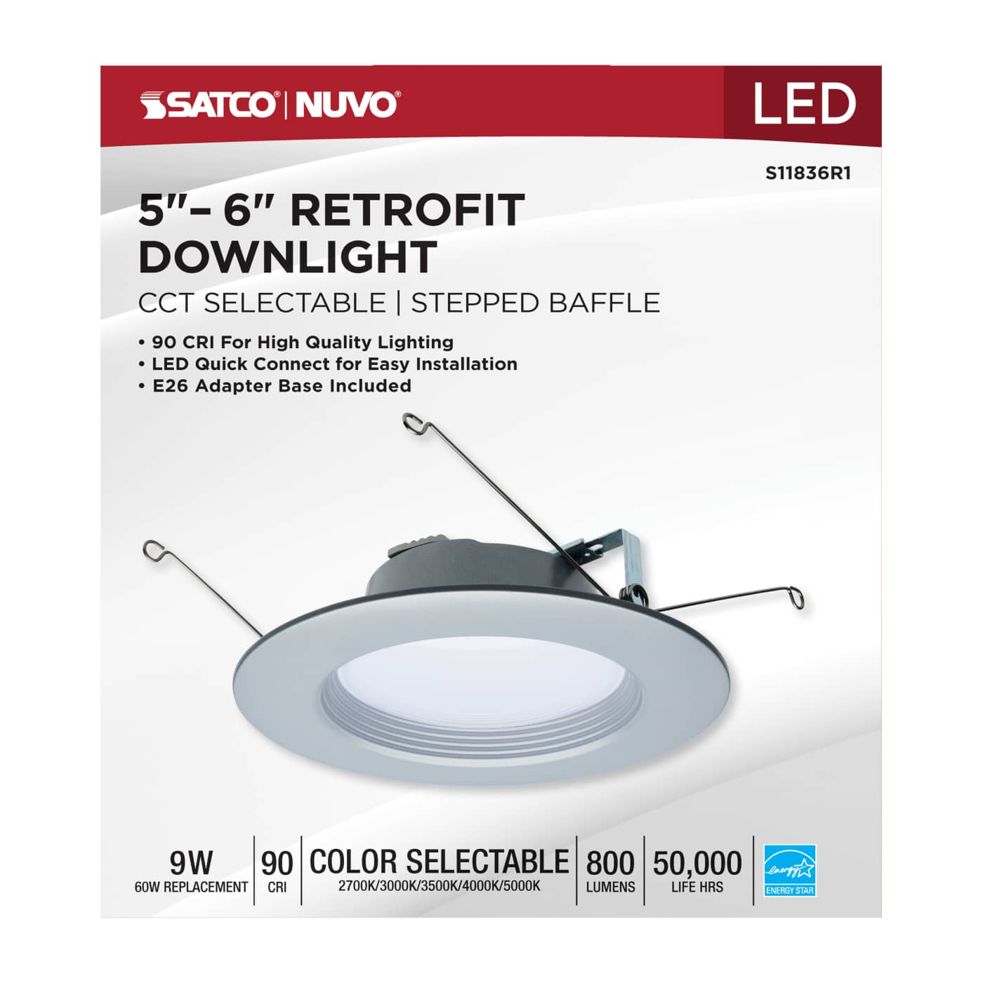 9WLED/DLR/5-6/CCT-SEL/RD/BN - S11836R1