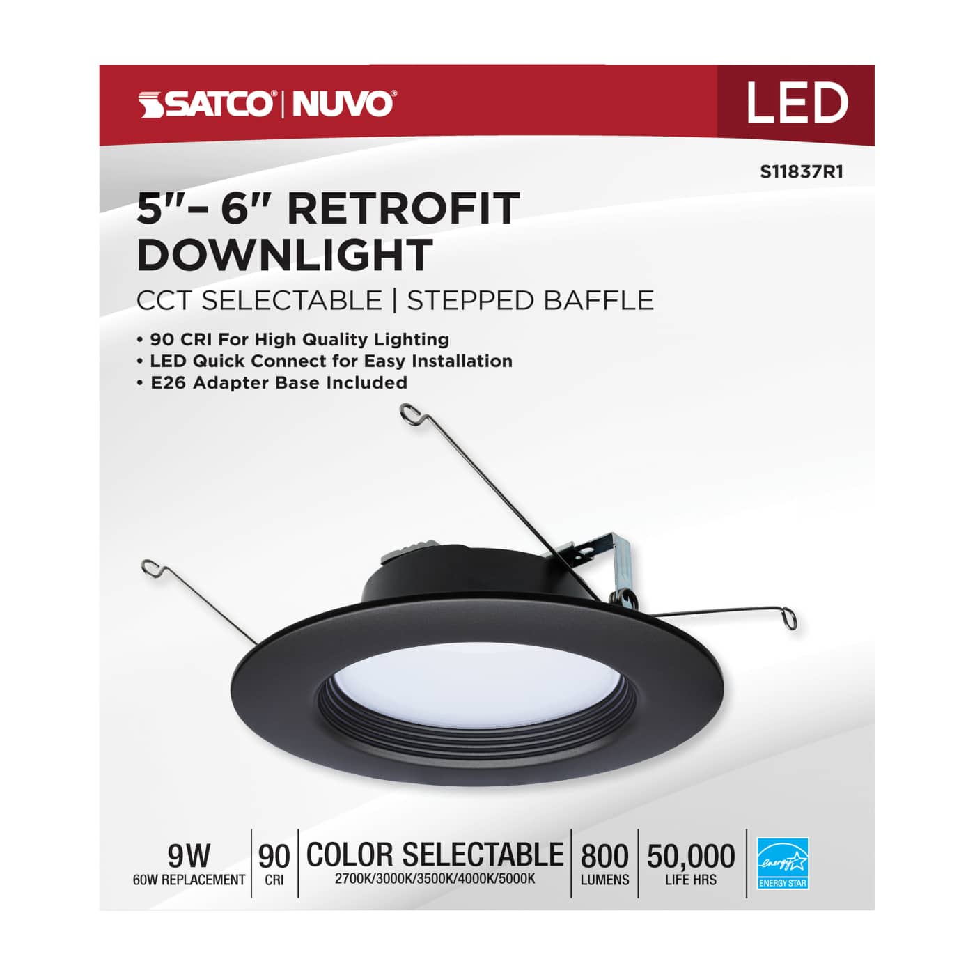 9WLED/DLR/5-6/CCT-SEL/RD/BZ - S11837R1