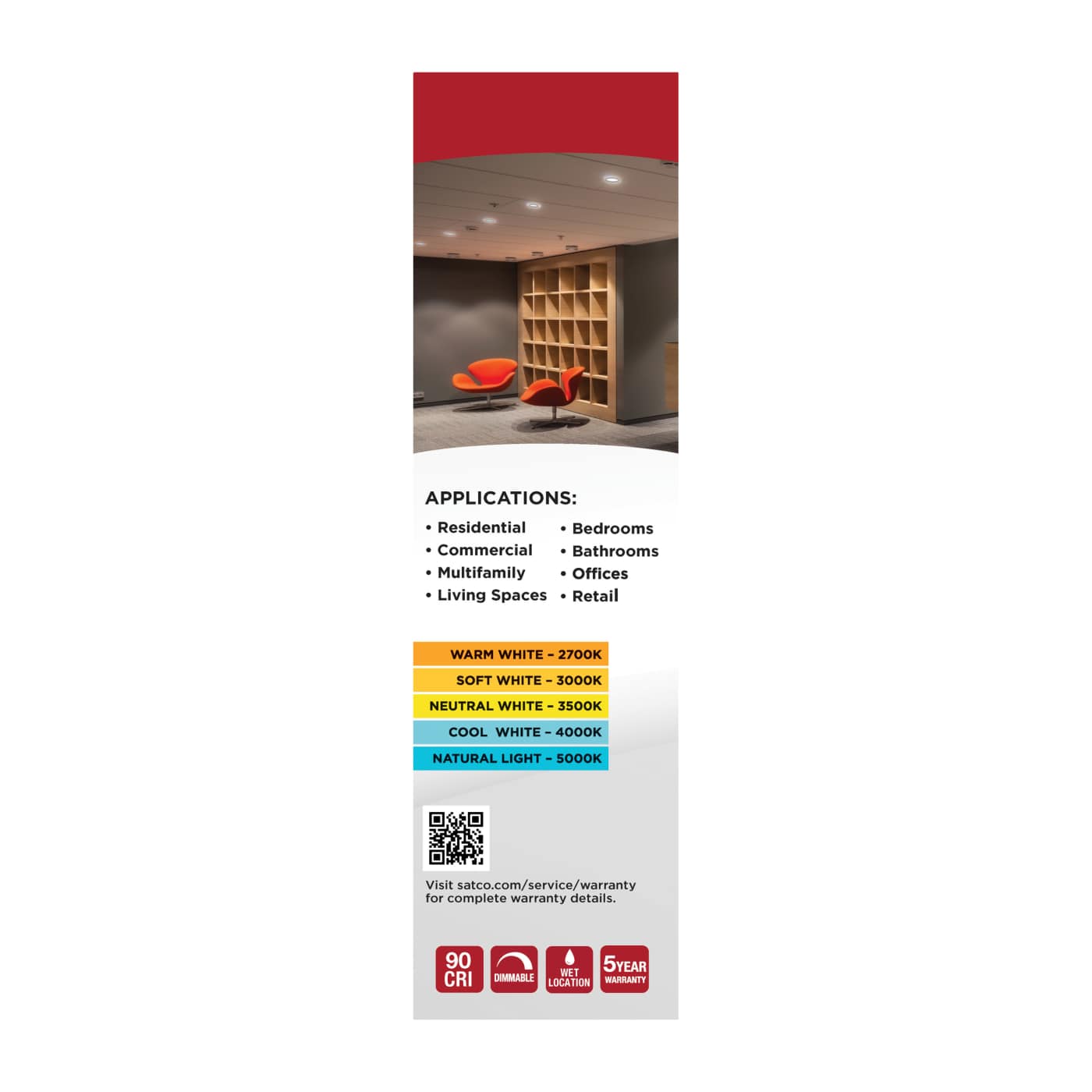9WLED/DLR/5-6/CCT-SEL/RD/BZ - S11837R1