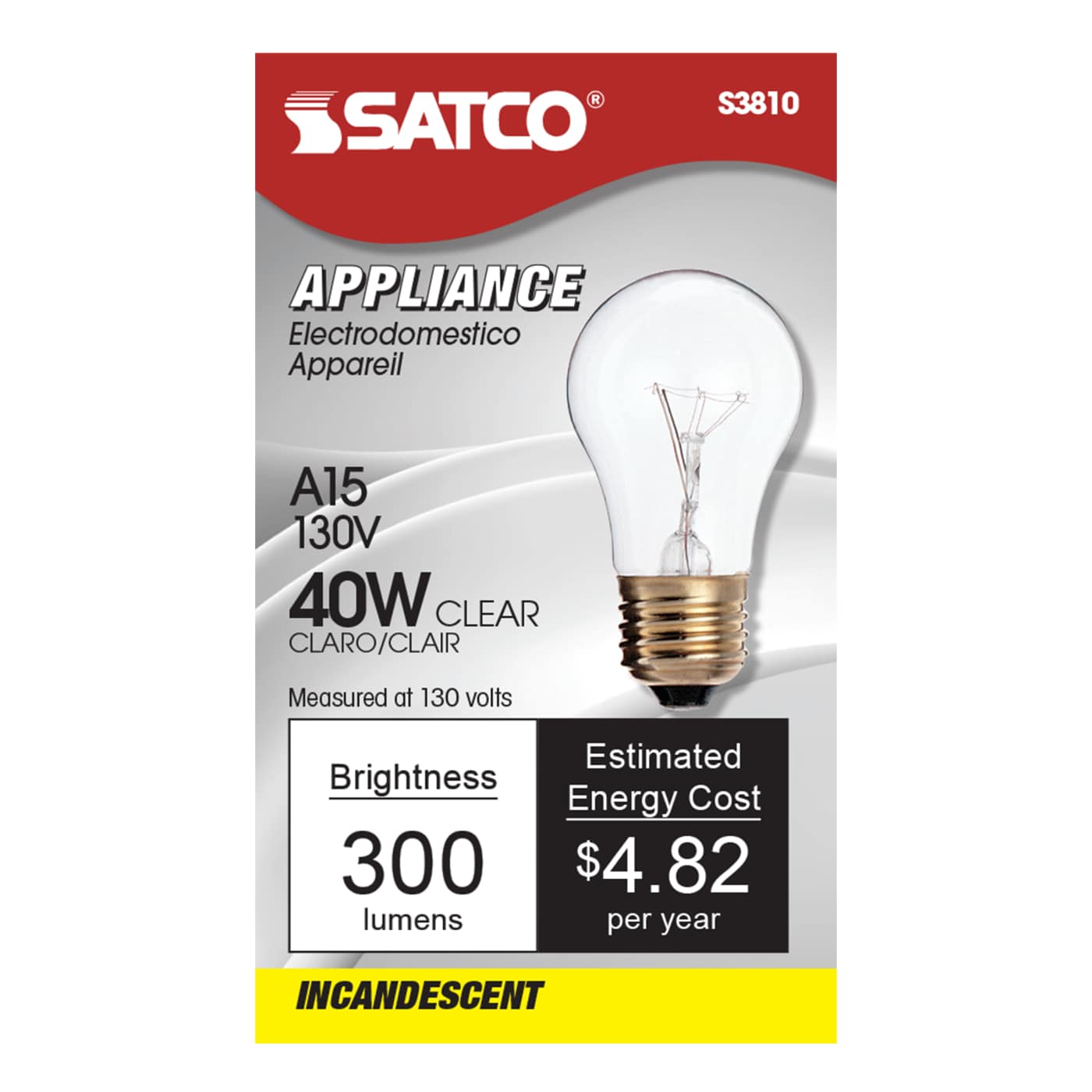 40A15 CLEAR BOXED 130V - S3810