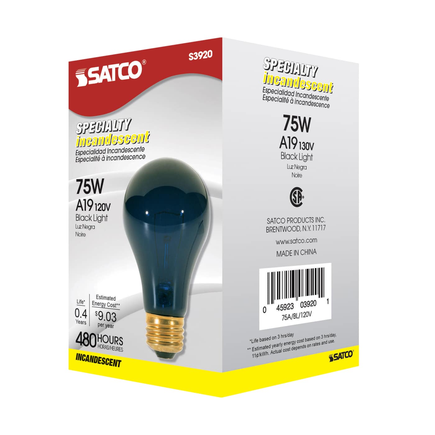 75A19/BLB BLACKLIGHT - S3920