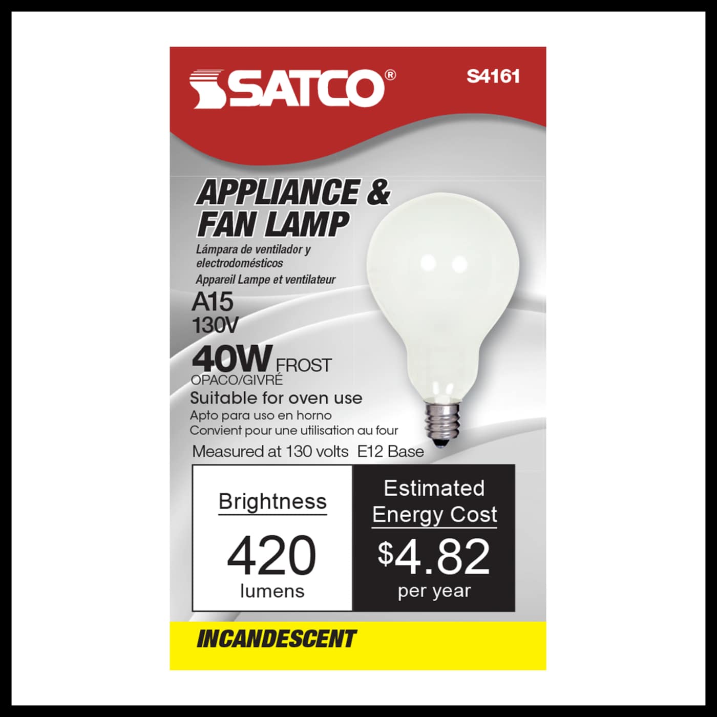 40A15 FROST E12 NICKEL PLATED - S4161