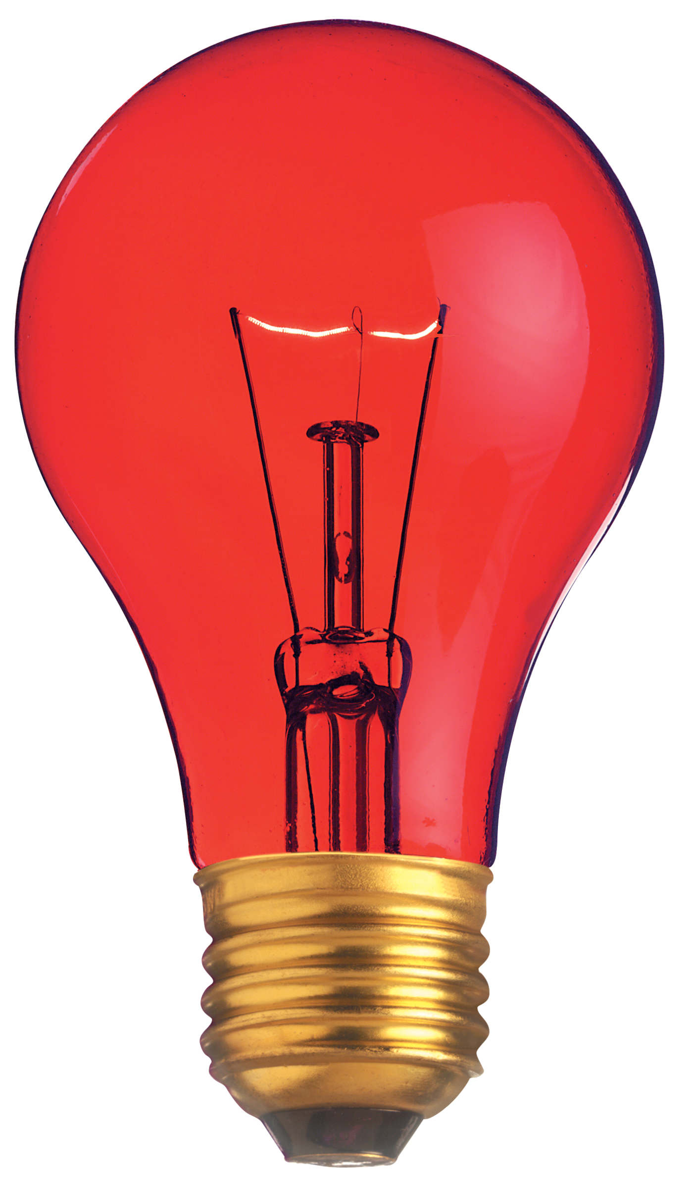 25W A19 TRANS. RED 130V - S6080