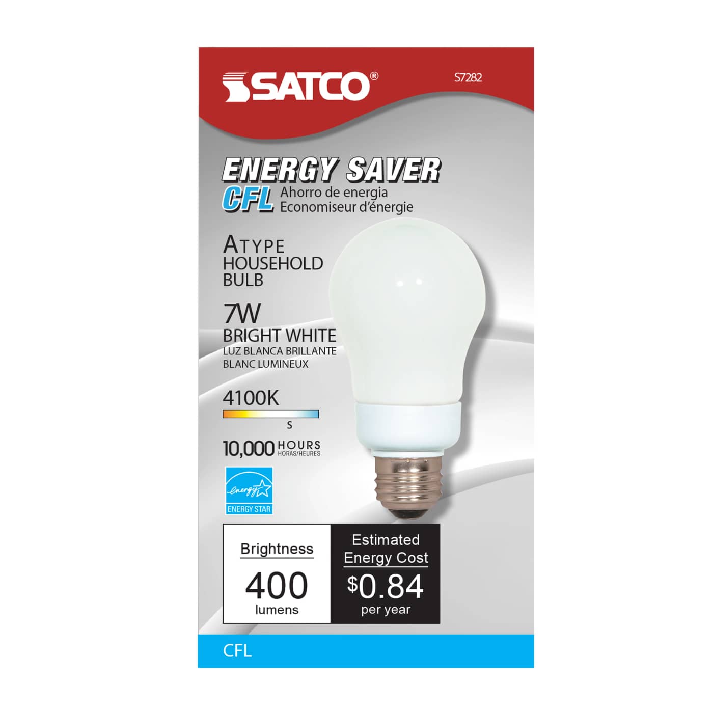 7A19/E26/4100K/120V/1PK - S7282
