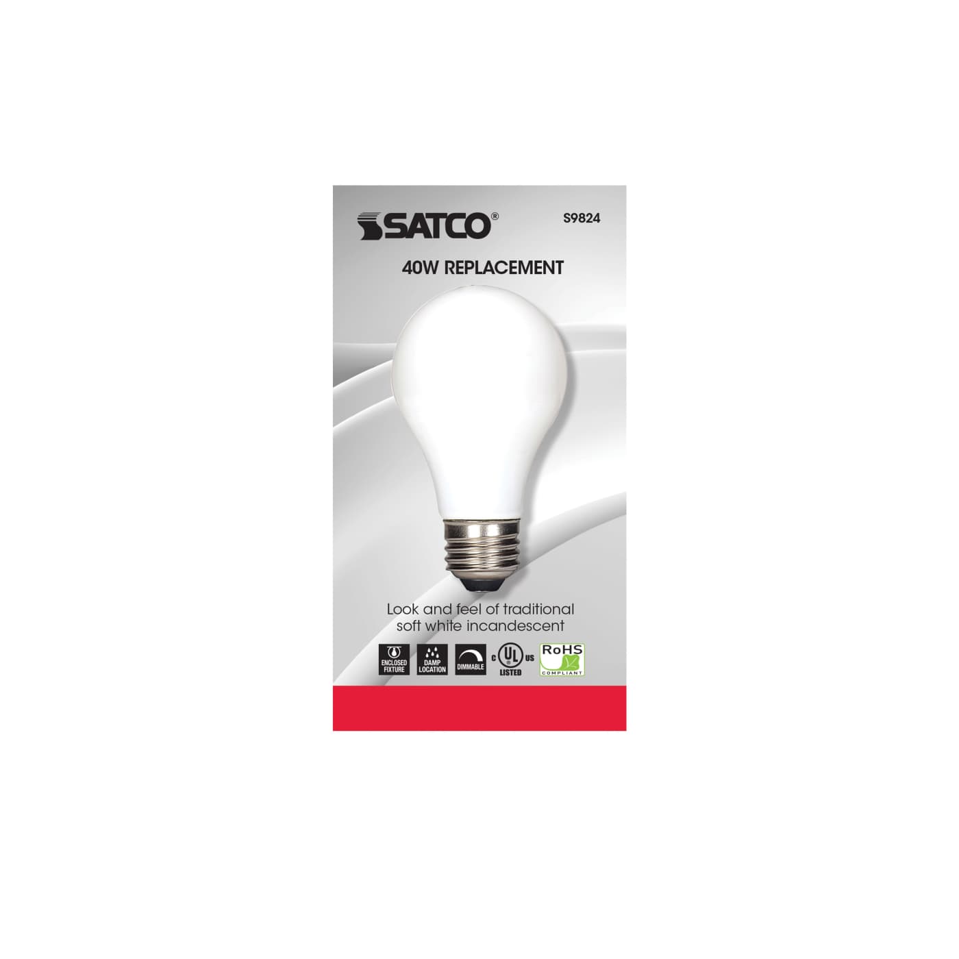 4.5A19/SW/LED/E26/27K/120V - S9824