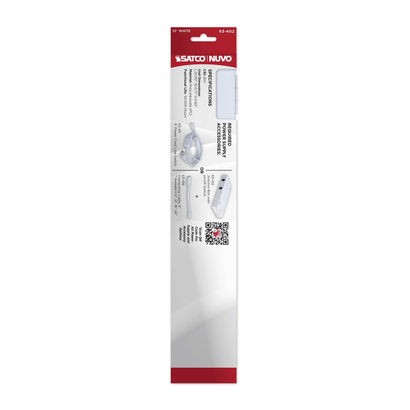 4W 10" CCT SEL LED UNDERCABINE - 63-402