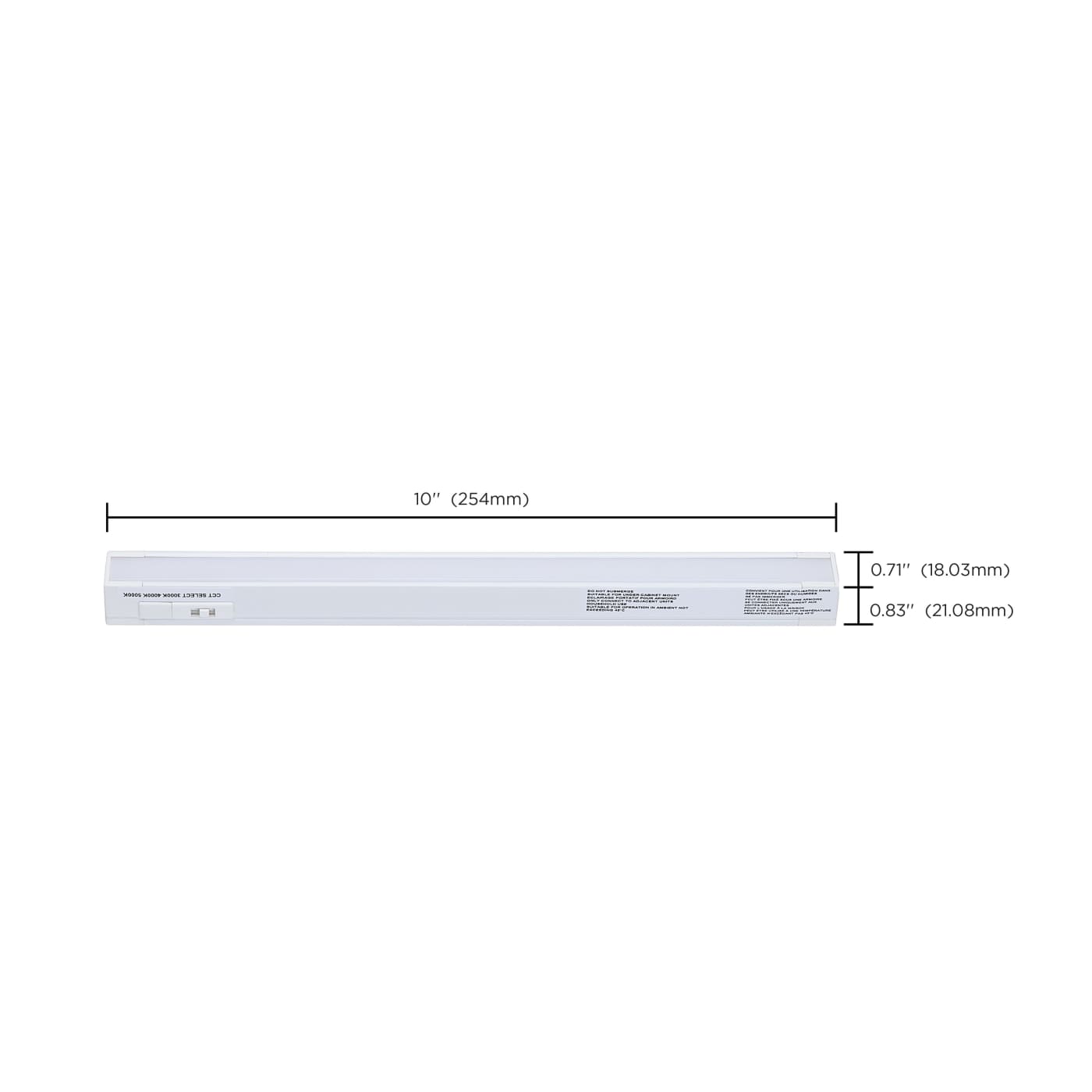 4W 10" CCT SEL LED UNDERCABINE - 63-402