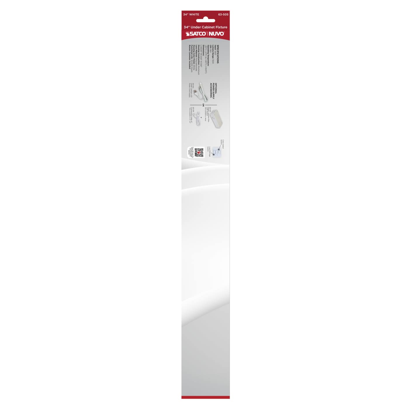 UNDER CAB LED 3CCT 34" - WH - 63-505
