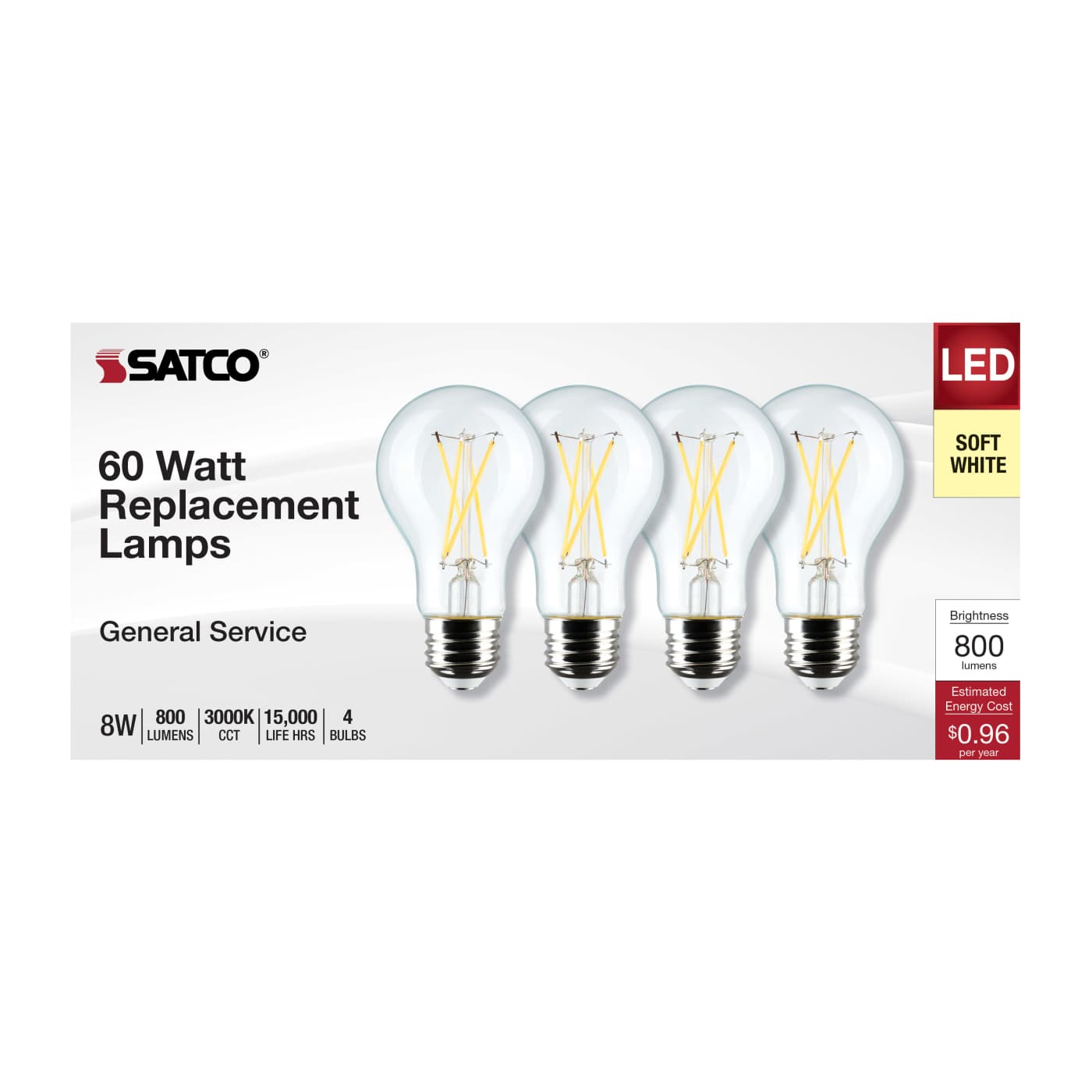 8A19/CL/LED/E26/930/4PK/120V - S12463