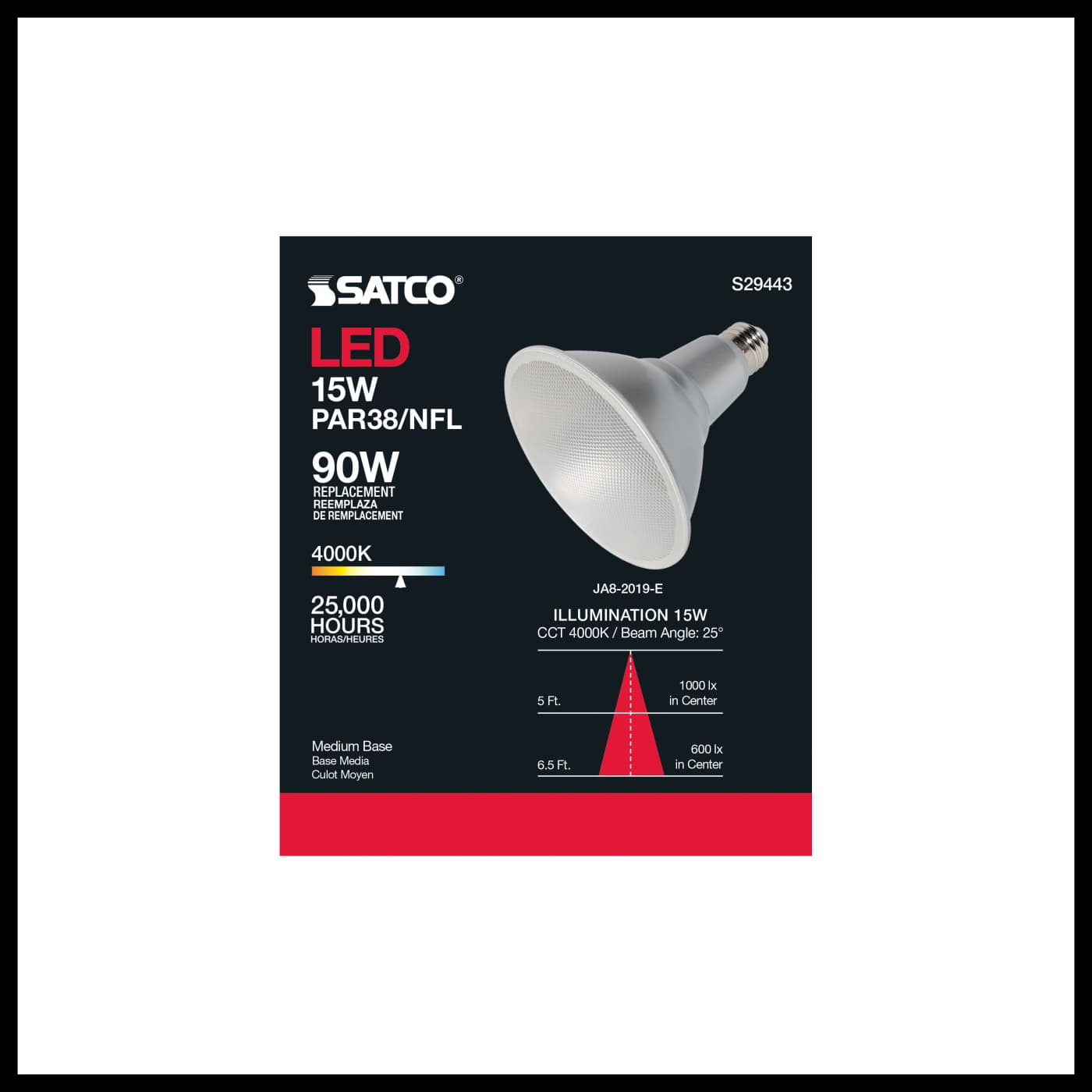 15PAR38/LED/25'/940/120V - S29443