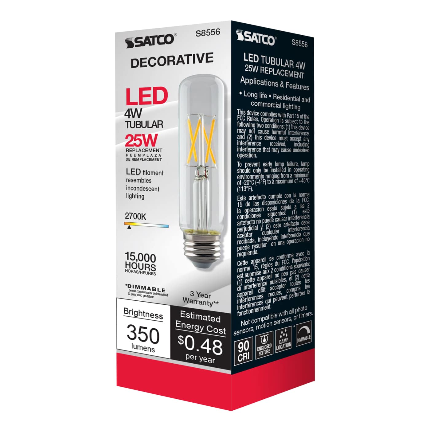 4T10/LED/E26/27K/120V - S8556