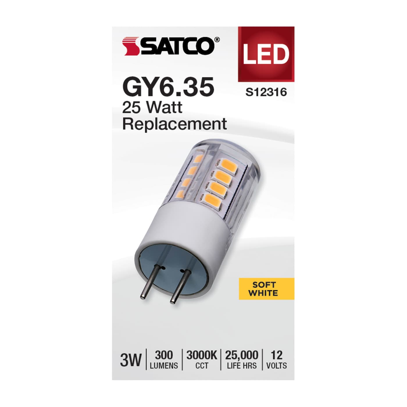 3W/LED/GY6.35/CL/830/12V - S12316