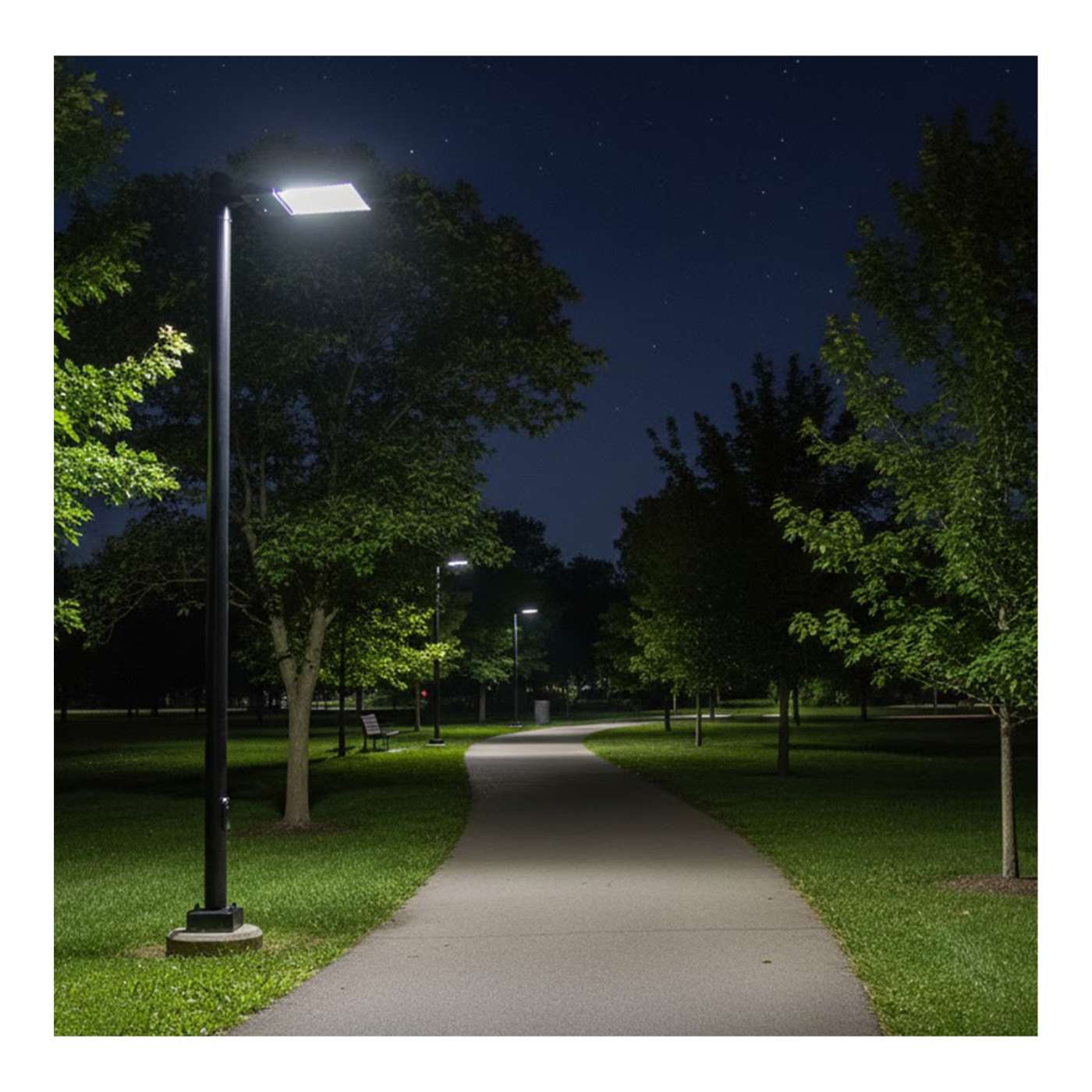 LED AREA LIGHT BRONZE 120-277V - 65-1526