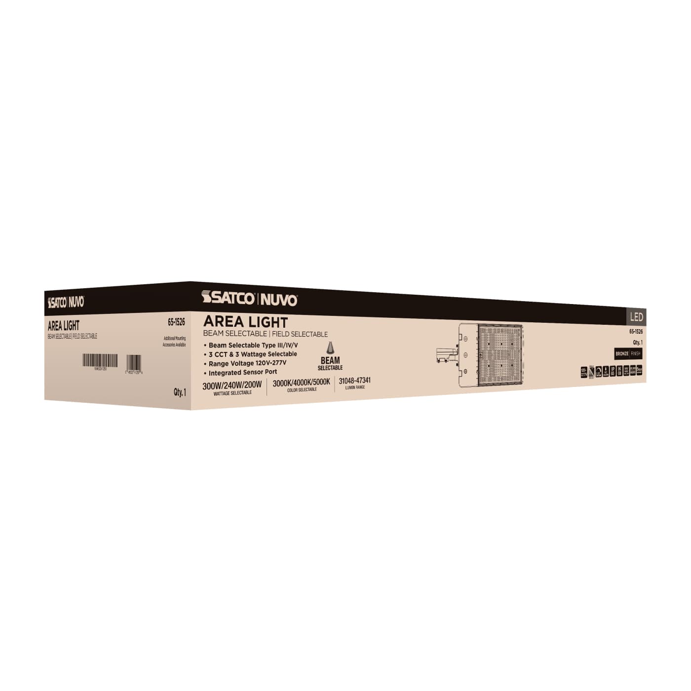 LED AREA LIGHT BRONZE 120-277V - 65-1526