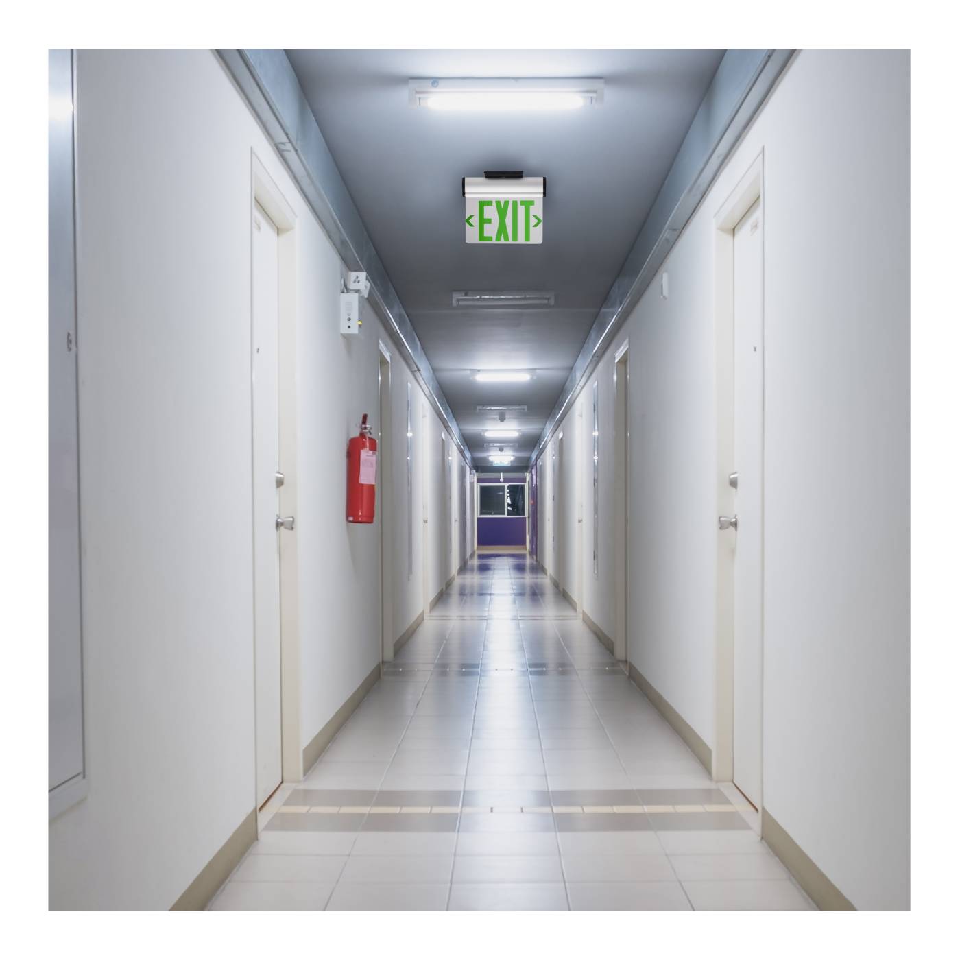 EL EXIT SIGN - SF GR CLR - 67-112