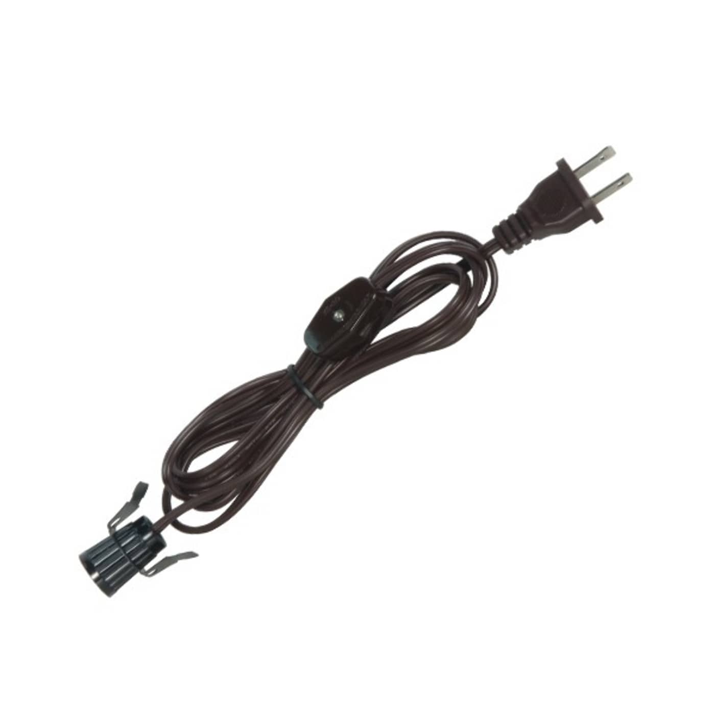 CANDELABRA SKT W/SNAP W/6FT BR - 80-1651