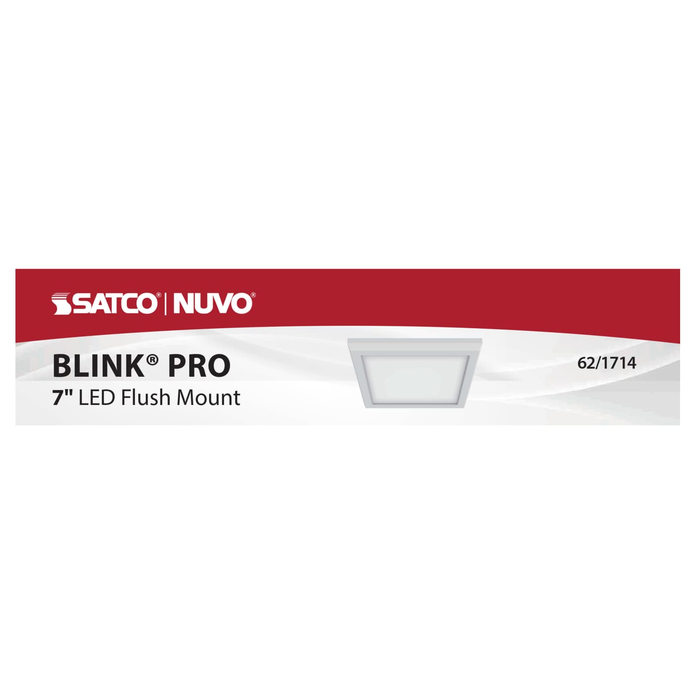 BLINK 11W LED 7" SQ WHITE - 62-1714