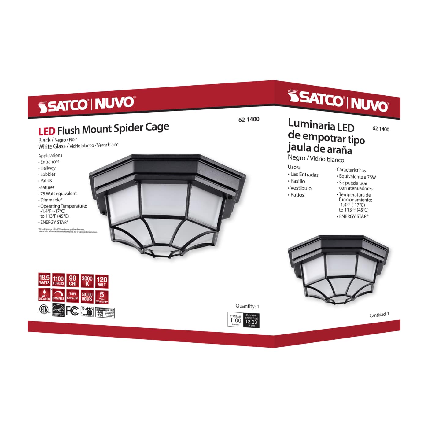 LED SPIDER CAGE - 62-1400