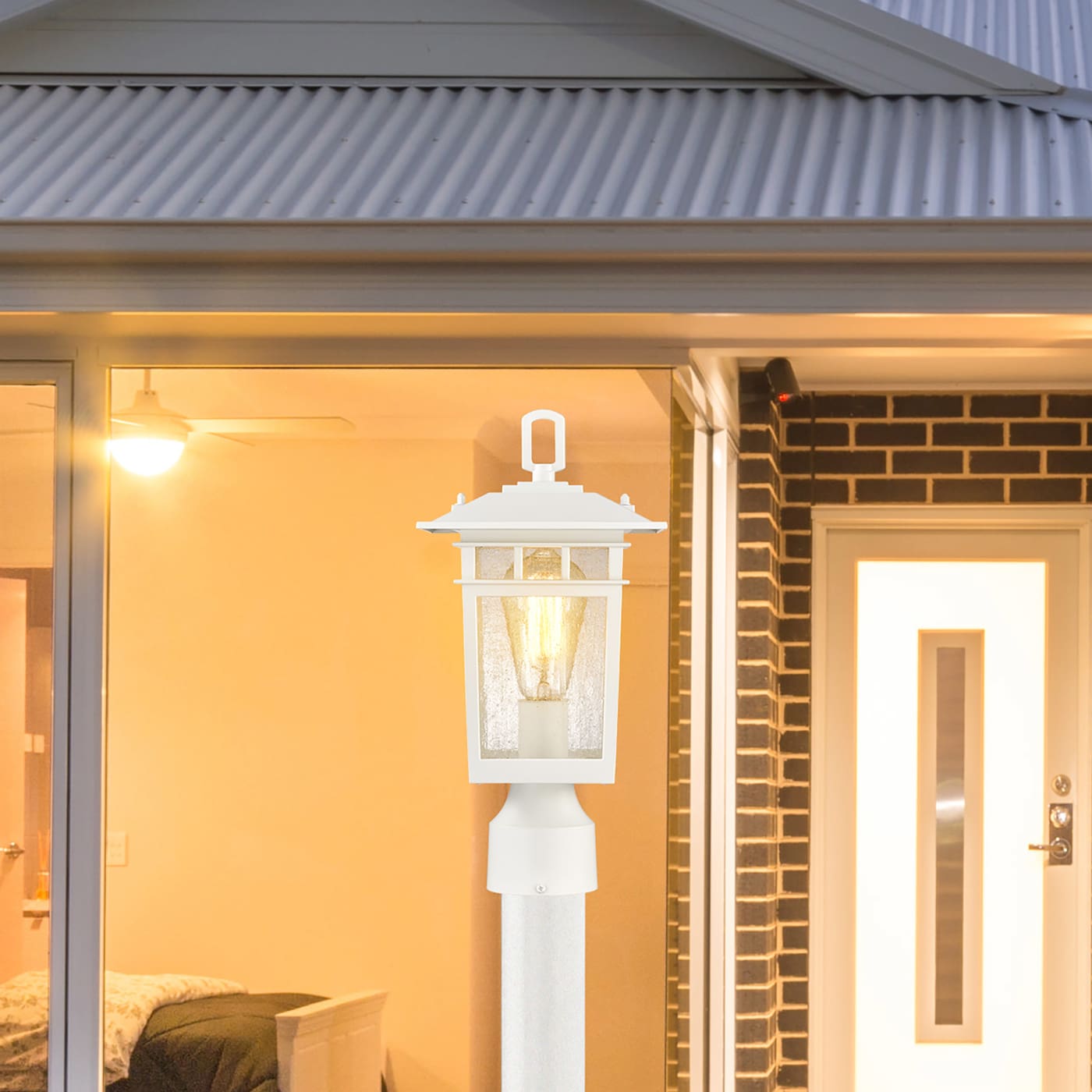 COVE NECK 1LT OUTDOOR SM POST - 60-5954