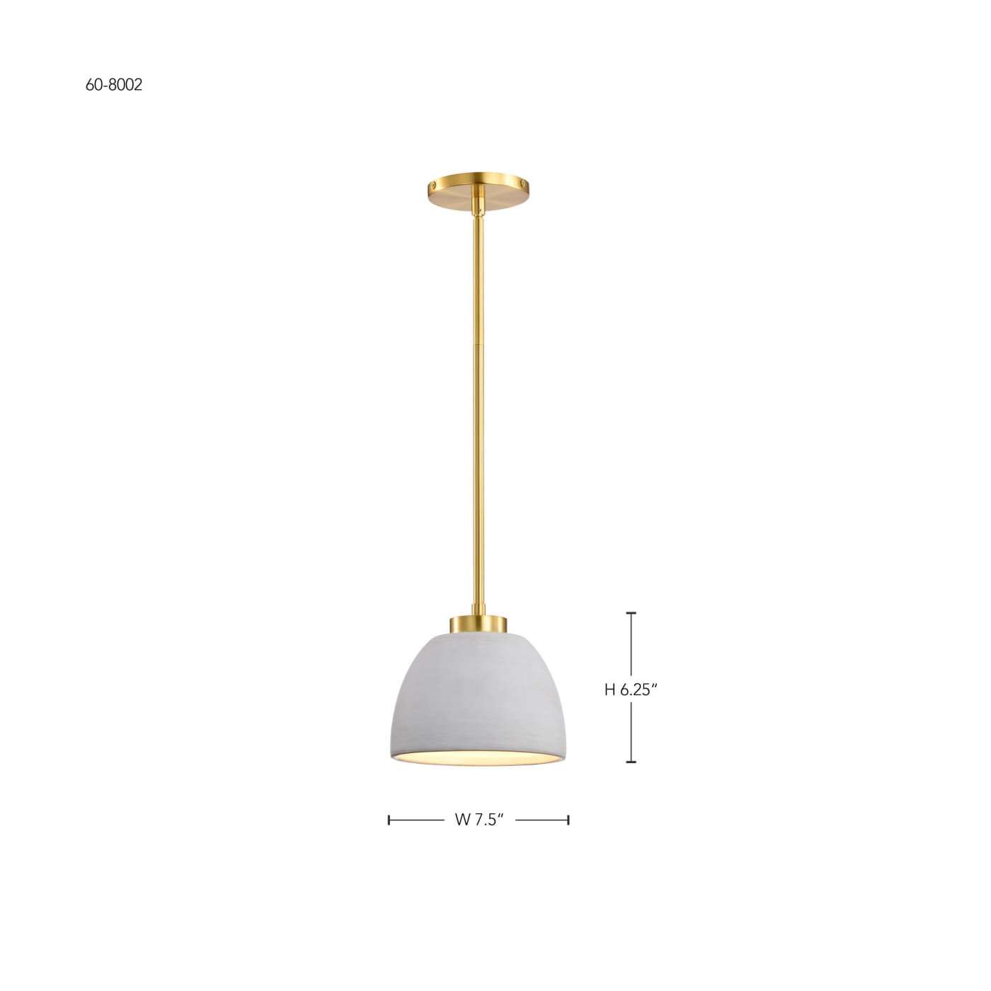 COLLINS 8" CERAMIC MINI PEND - 60-8002