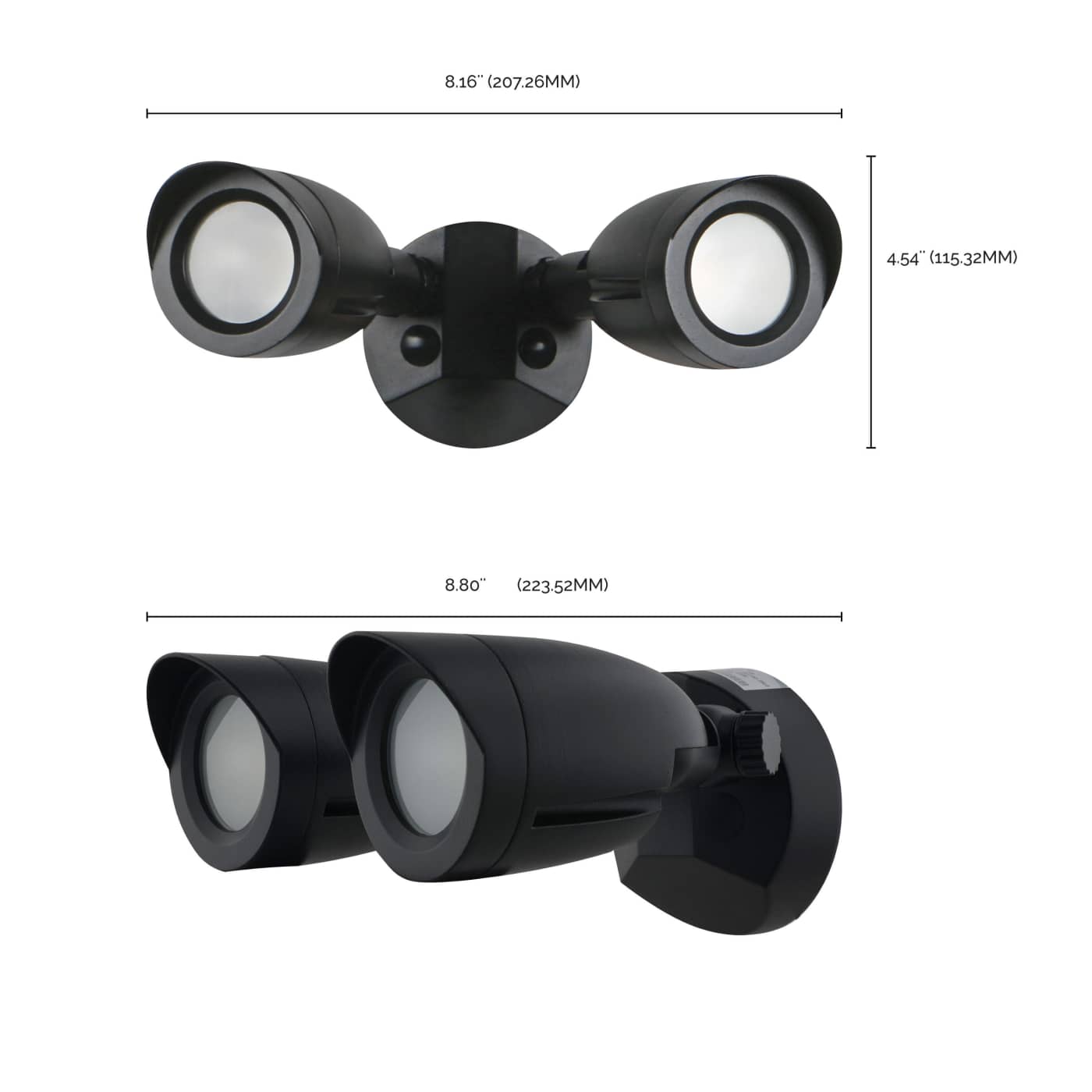 LED 2 BULLET HEAD SECURITY LGT - 65-714