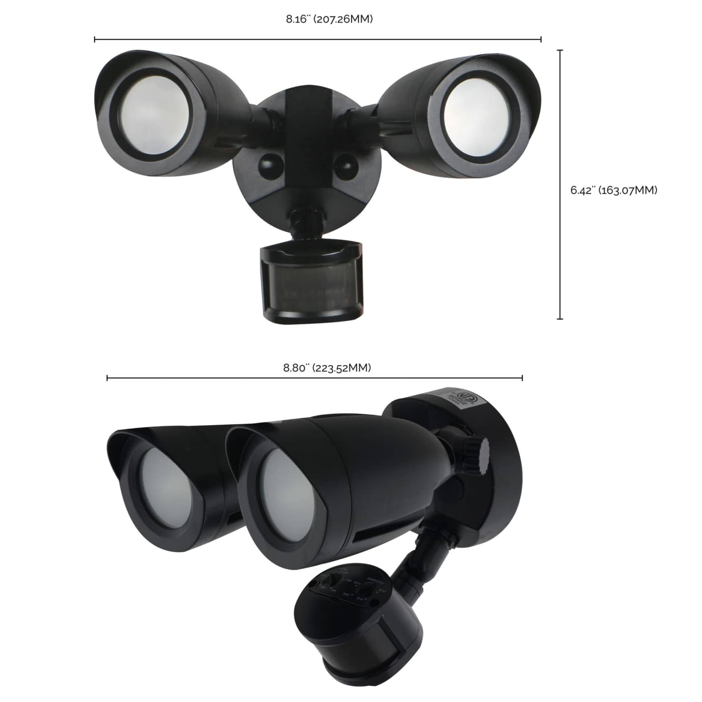 LED 2 BULLET HEAD SECURITY LGT - 65-721