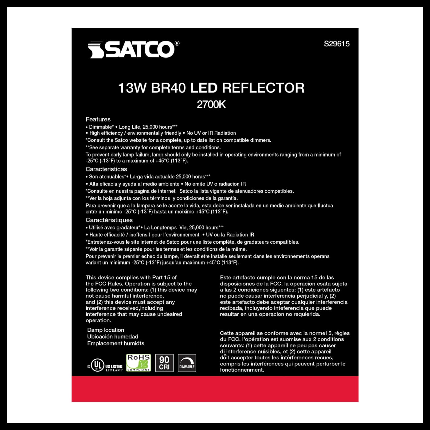 13BR40/LED/927/120V - S29615