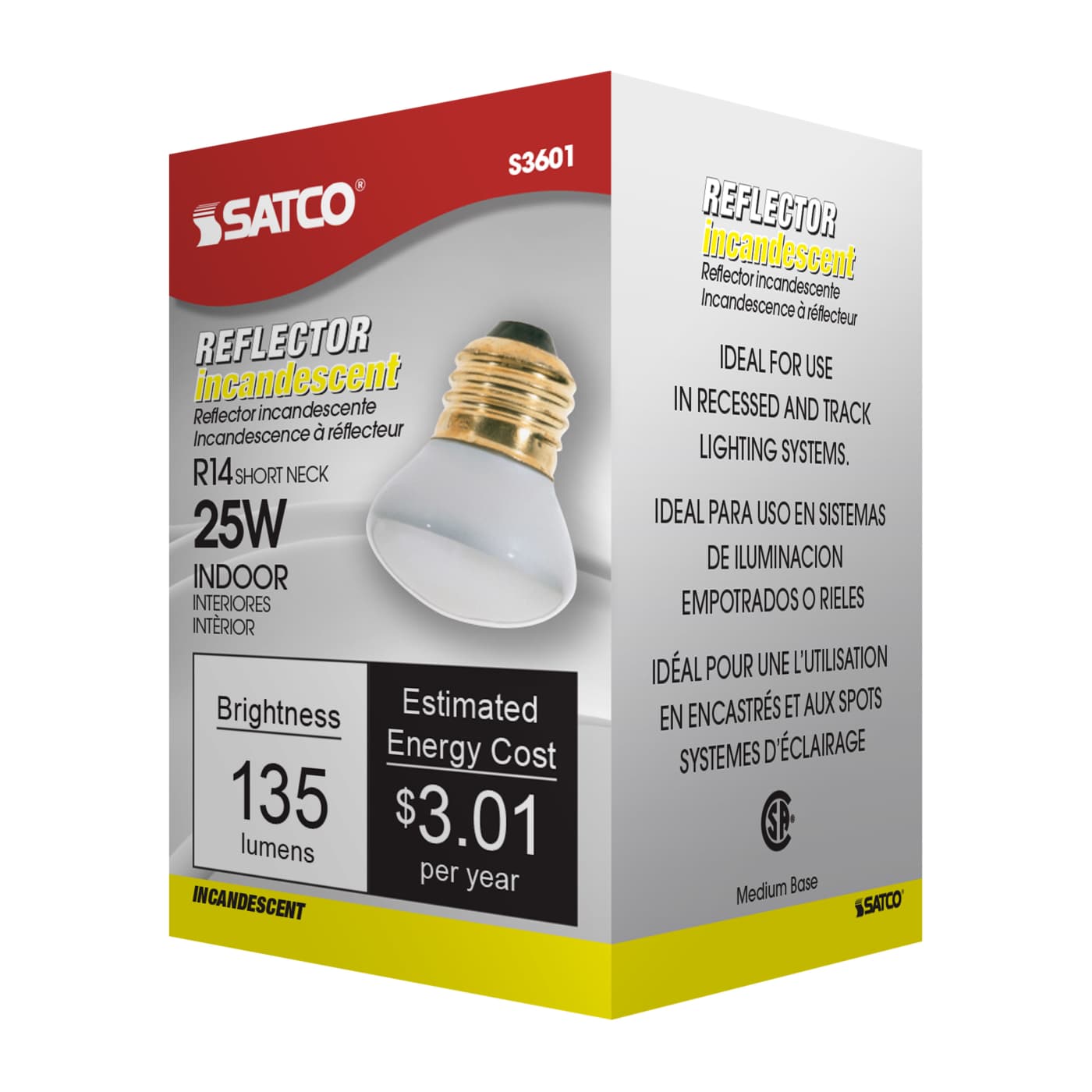 25R14/SP/120V MED BASE STUBBY - S3601