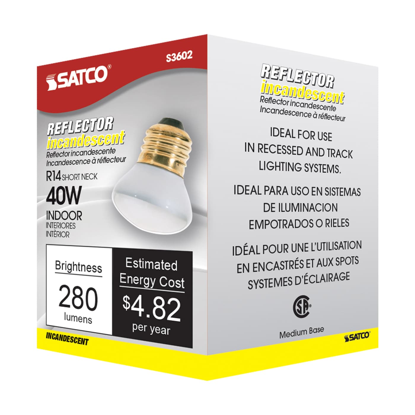 40W R14 STD REFLECTOR SP - S3602
