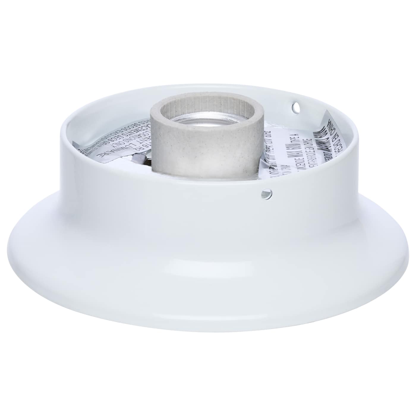 3 1/4" WHT FIN WIRED HOLDER - 90-430