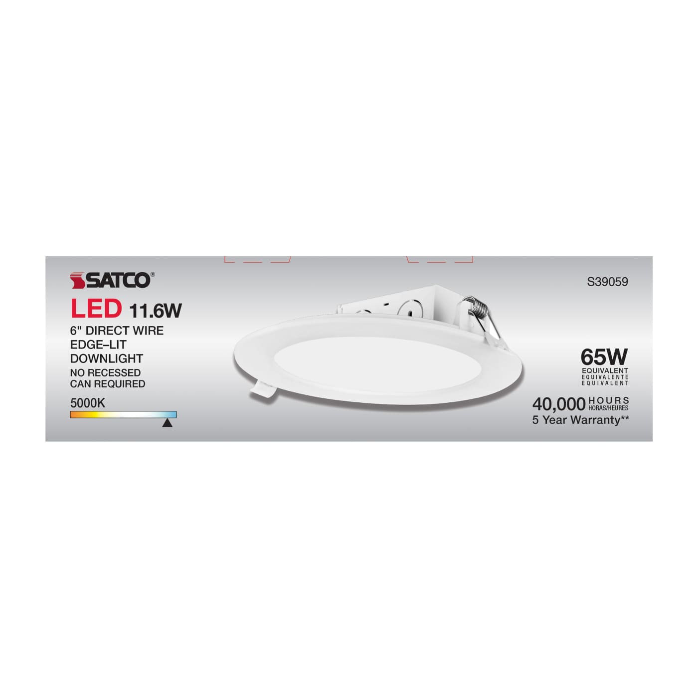 11.6WLED/DW/EL/5-6/50K/120V - S39059