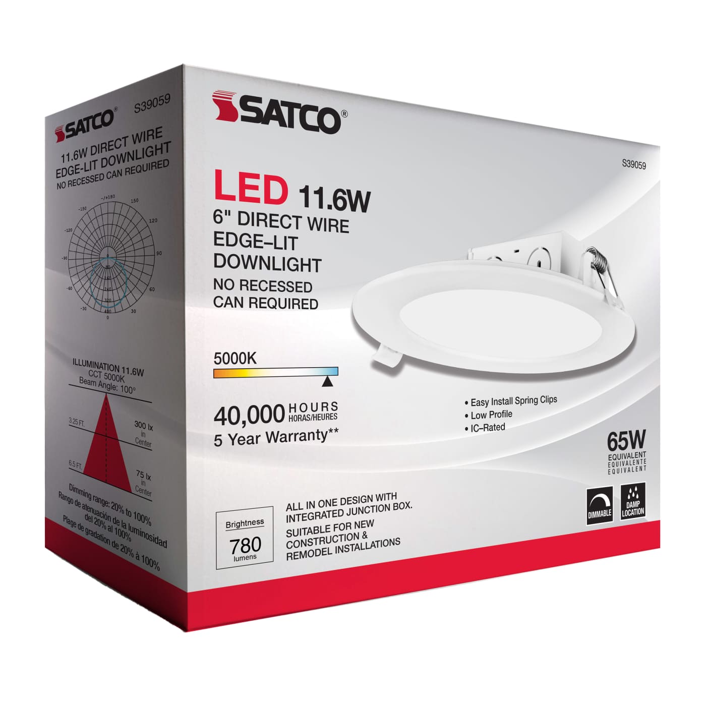 11.6WLED/DW/EL/5-6/50K/120V - S39059
