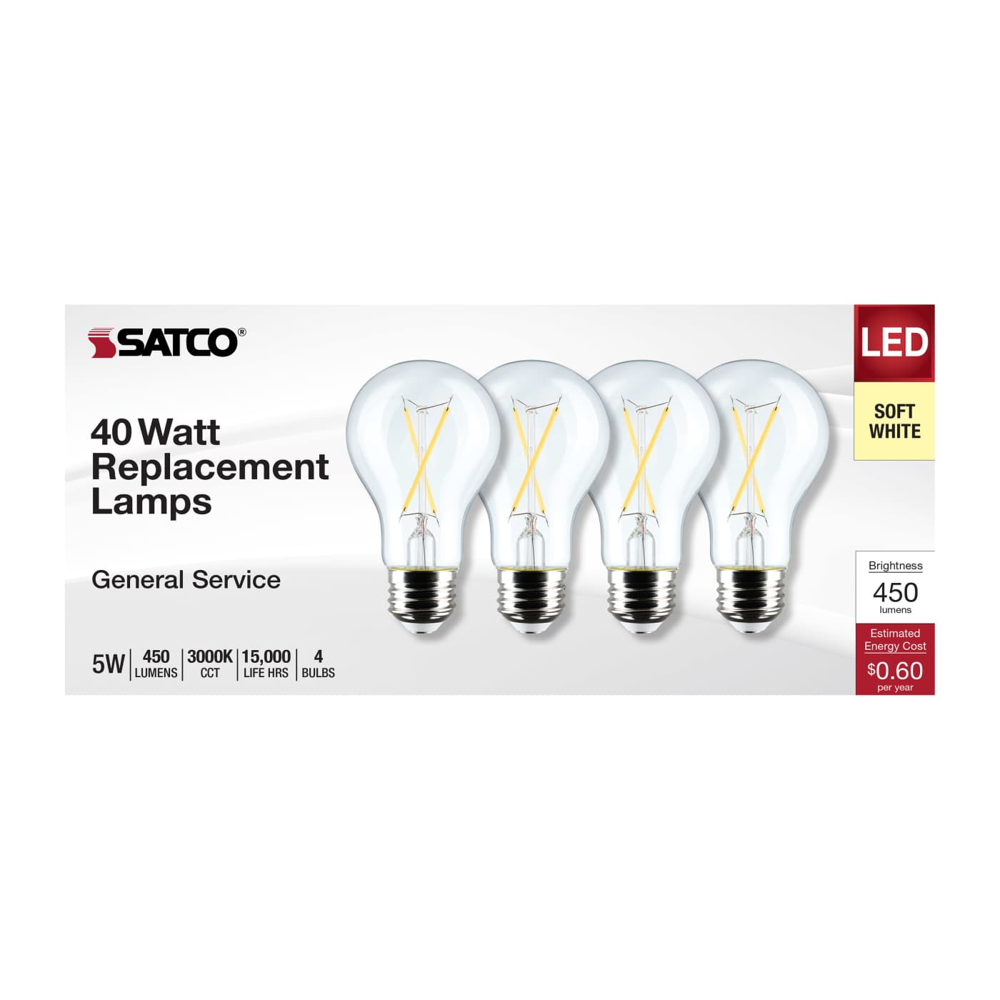 5A19/CL/LED/E26/930/4PK/120V - S12461