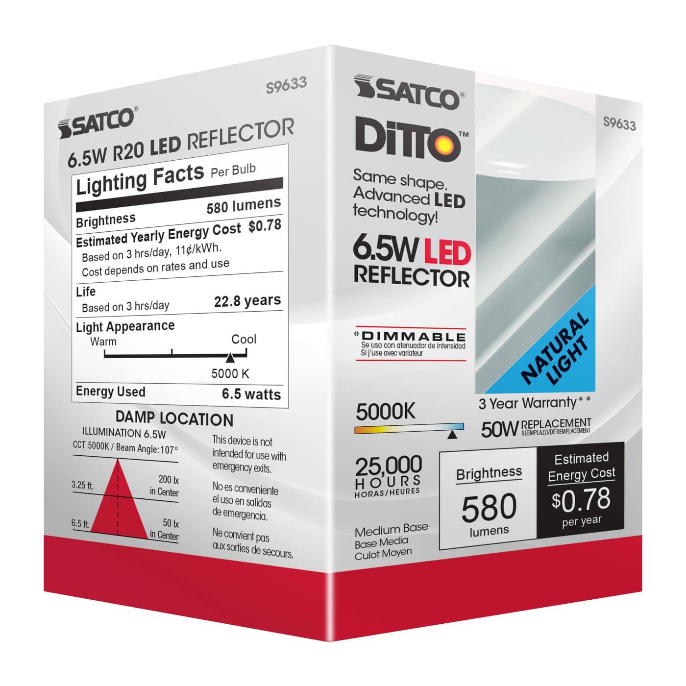 6.5R20/LED/5000K/525L/120V - S9633