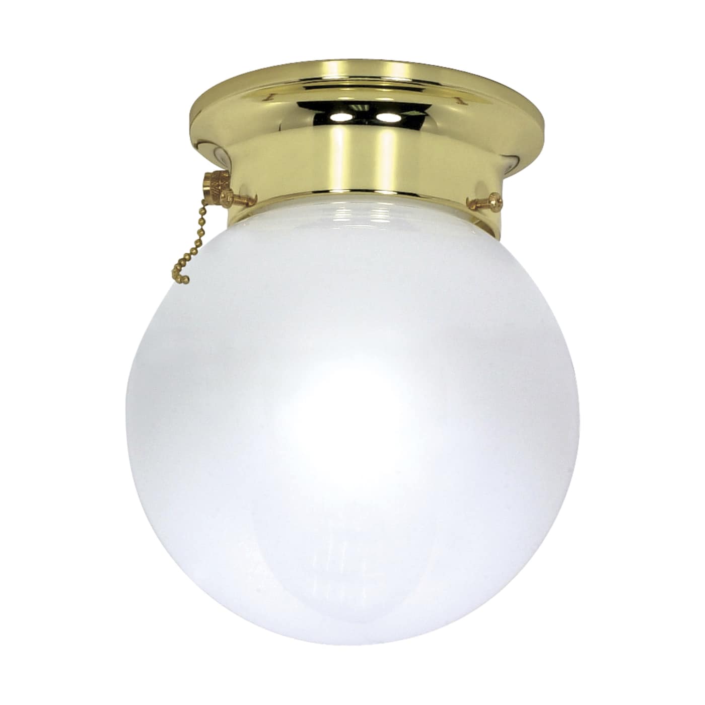 1 LT 6" FLUSH W/PULL CHAIN - 60-295