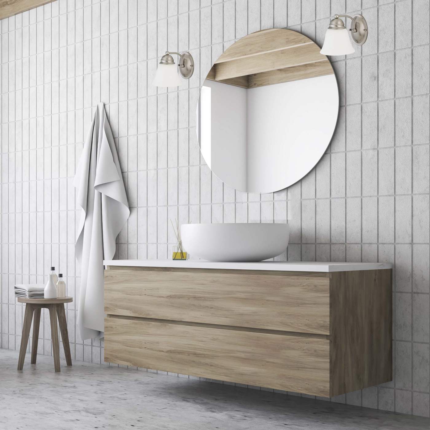EMPIRE 1 LIGHT 7" VANITY - 60-3264