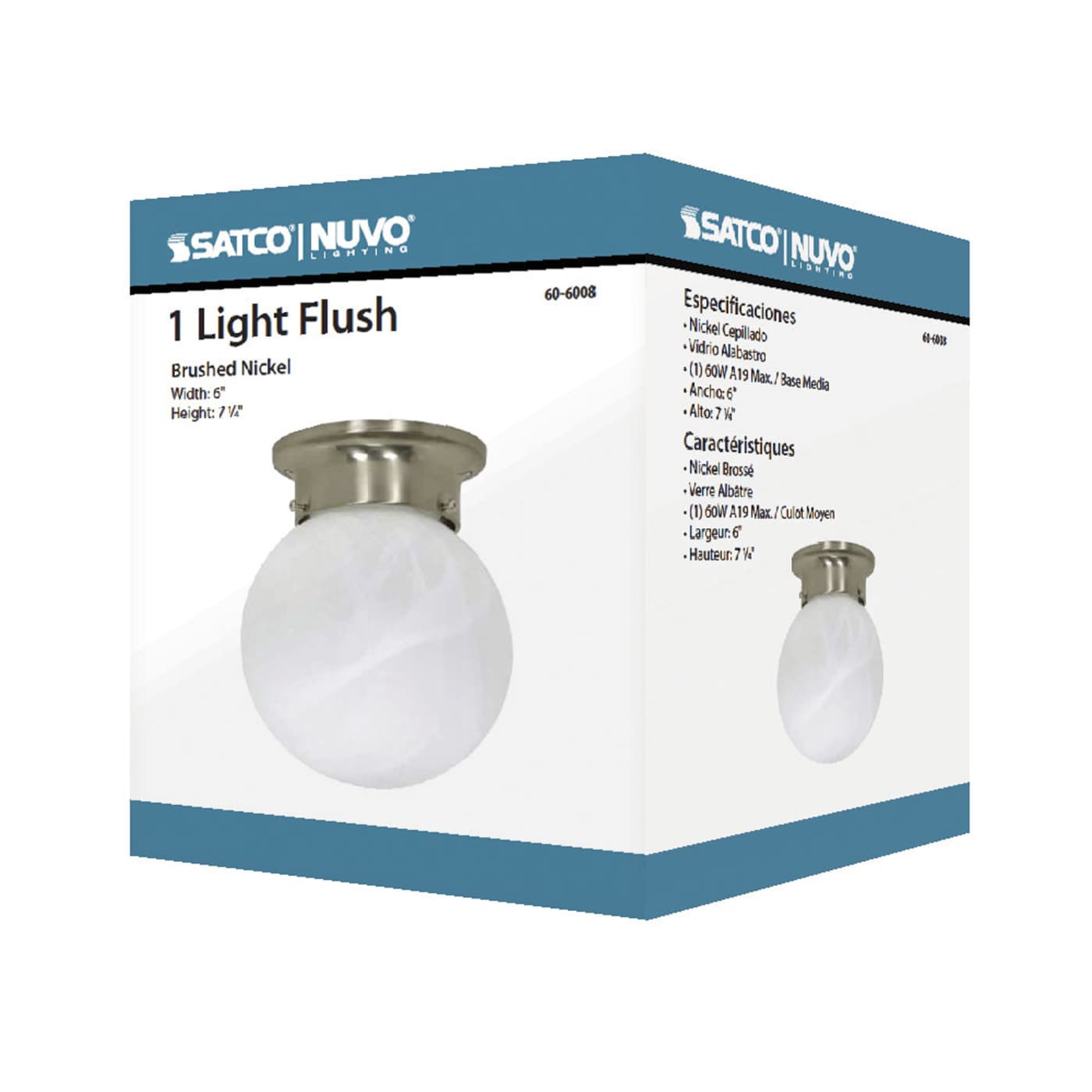 1 LT - 6" BALL FLUSH FIXTURE - 60-6008