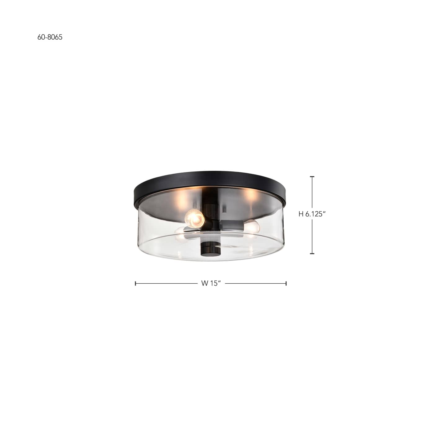 CLARKSVILLE 15" FLUSH MOUNT - 60-8065