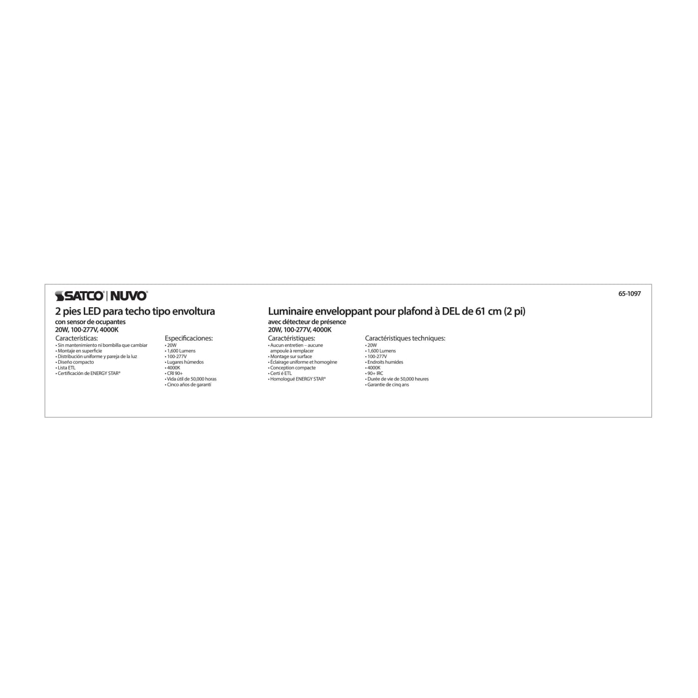 2FT LED CEILING WRAP - 65-1097