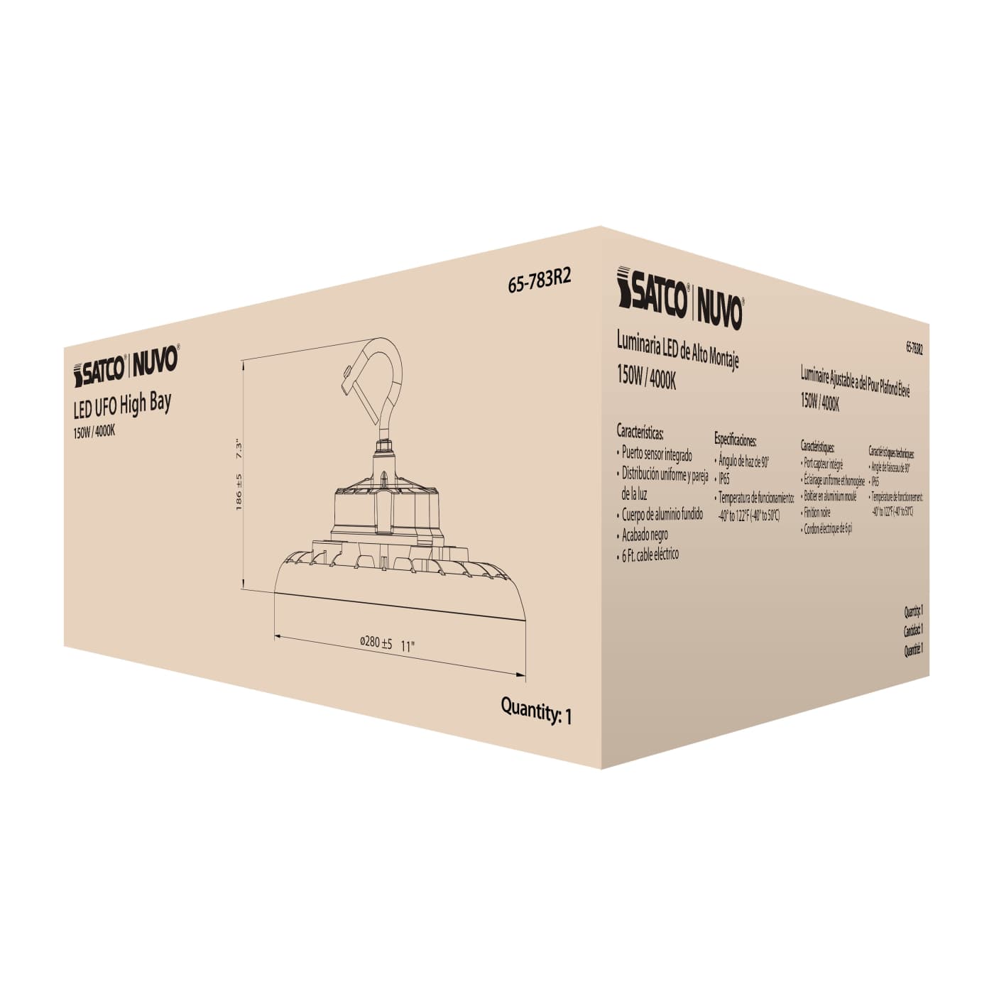 LED UFO HIGHBAY 150W/4000K - 65-783R2