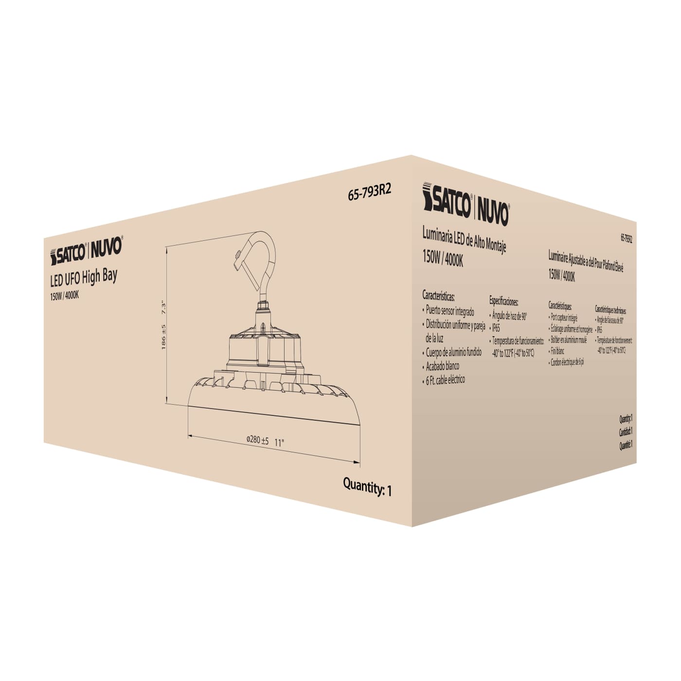 LED UFO HIGHBAY 150W/4000K - 65-793R2