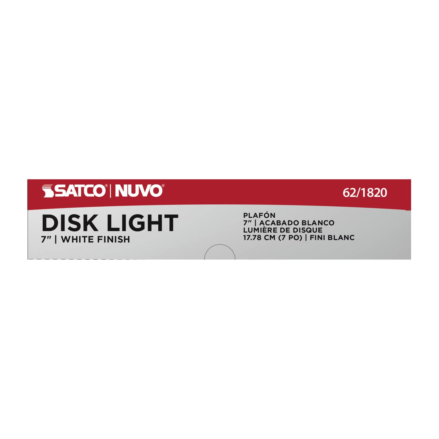 7" LED DISK LIGHT W/ OCC WHITE - 62-1820